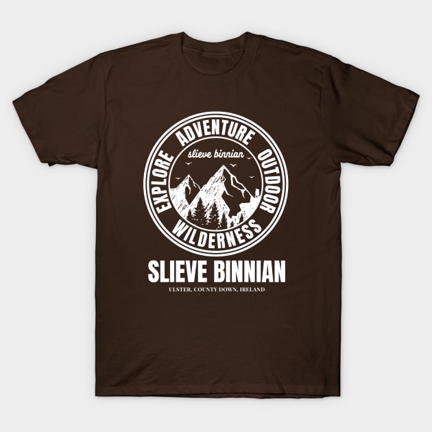 Ireland Mountains, Slieve Binnian Mountain T-Shirt by Eire